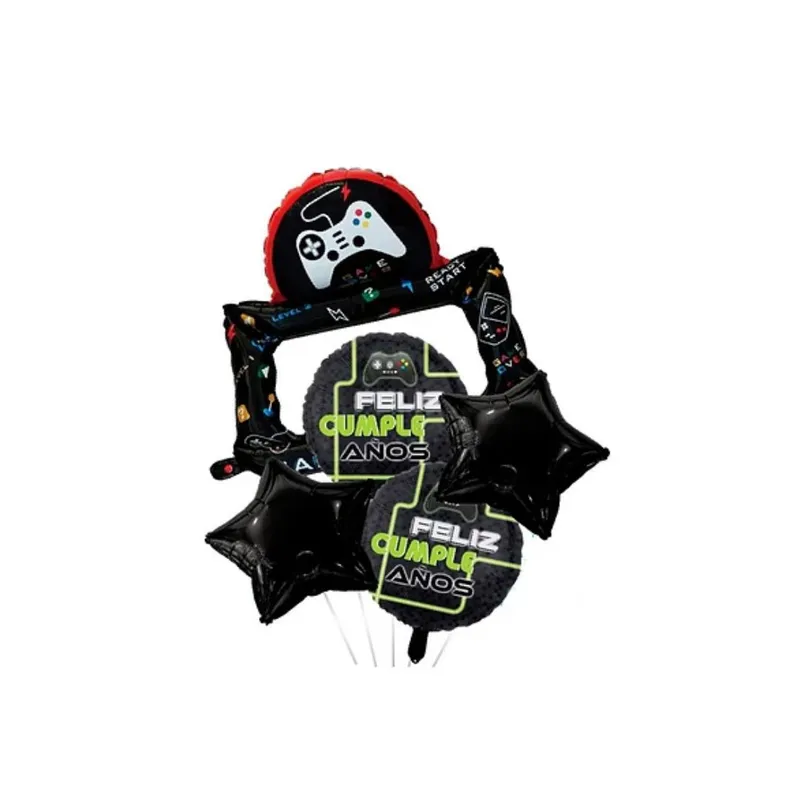 GENERICO - Set De Globos Videojuegos 5pcs