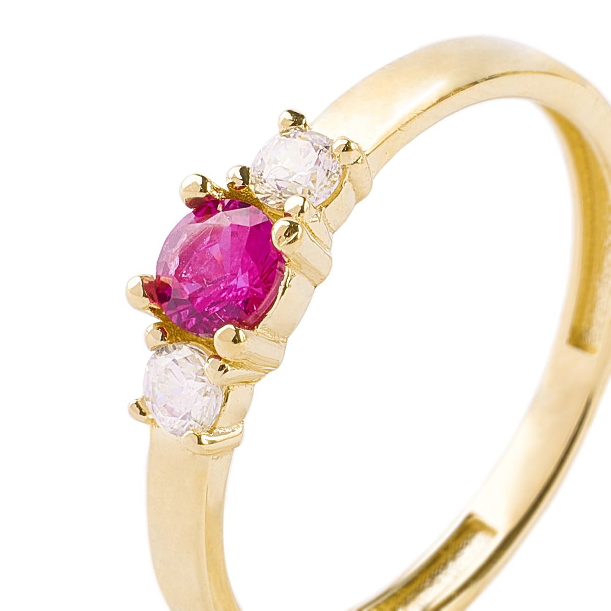 JB JOYAS BARON - Anillos de Oro 18kt Modelo Circón Ruby