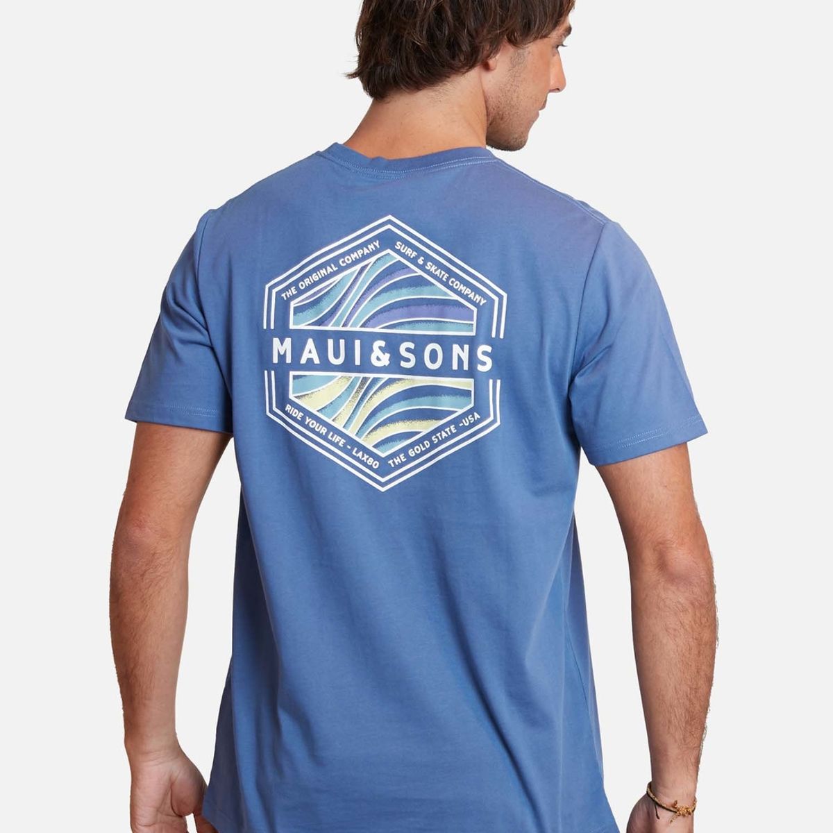 MAUI AND SONS - Polera surf and skate company Azul Marino Hombre Maui And Sons