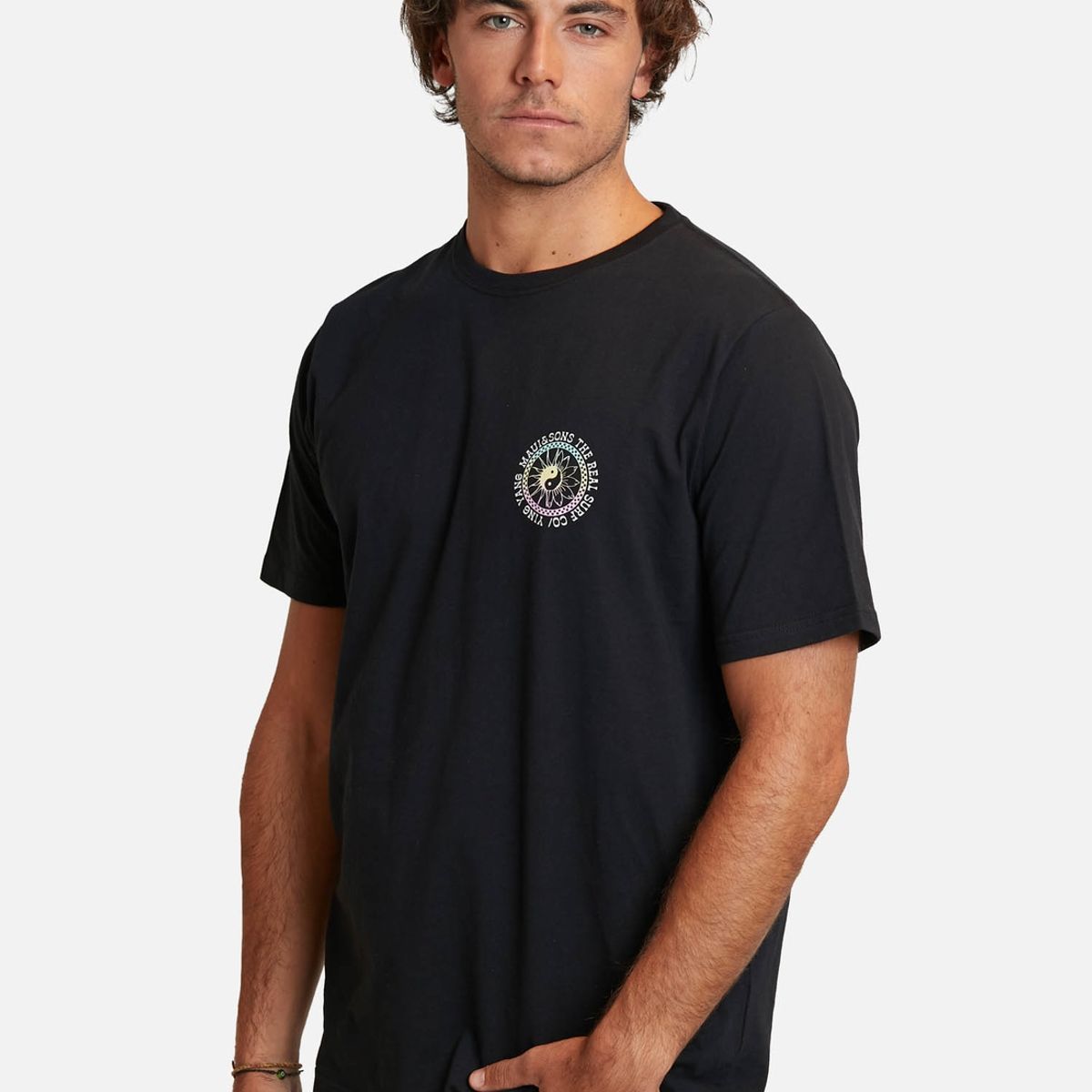 MAUI AND SONS - Polera yinyan surfco ss tees Negro Hombre Maui And Sons