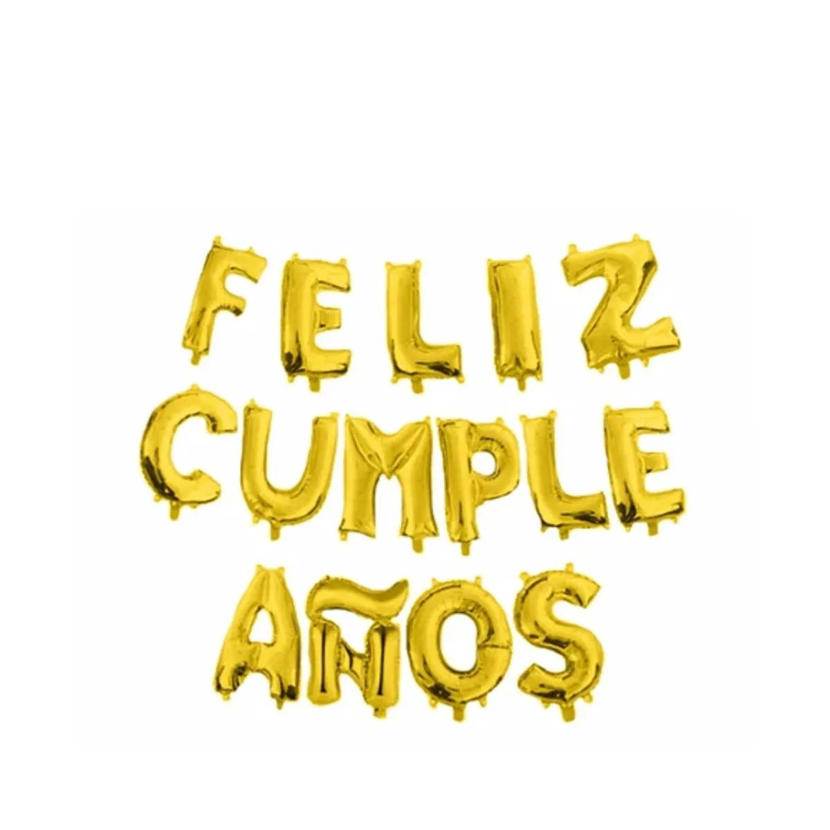 GENERICO - Globo Feliz Cumpleaños Oro 16 Pulgadas