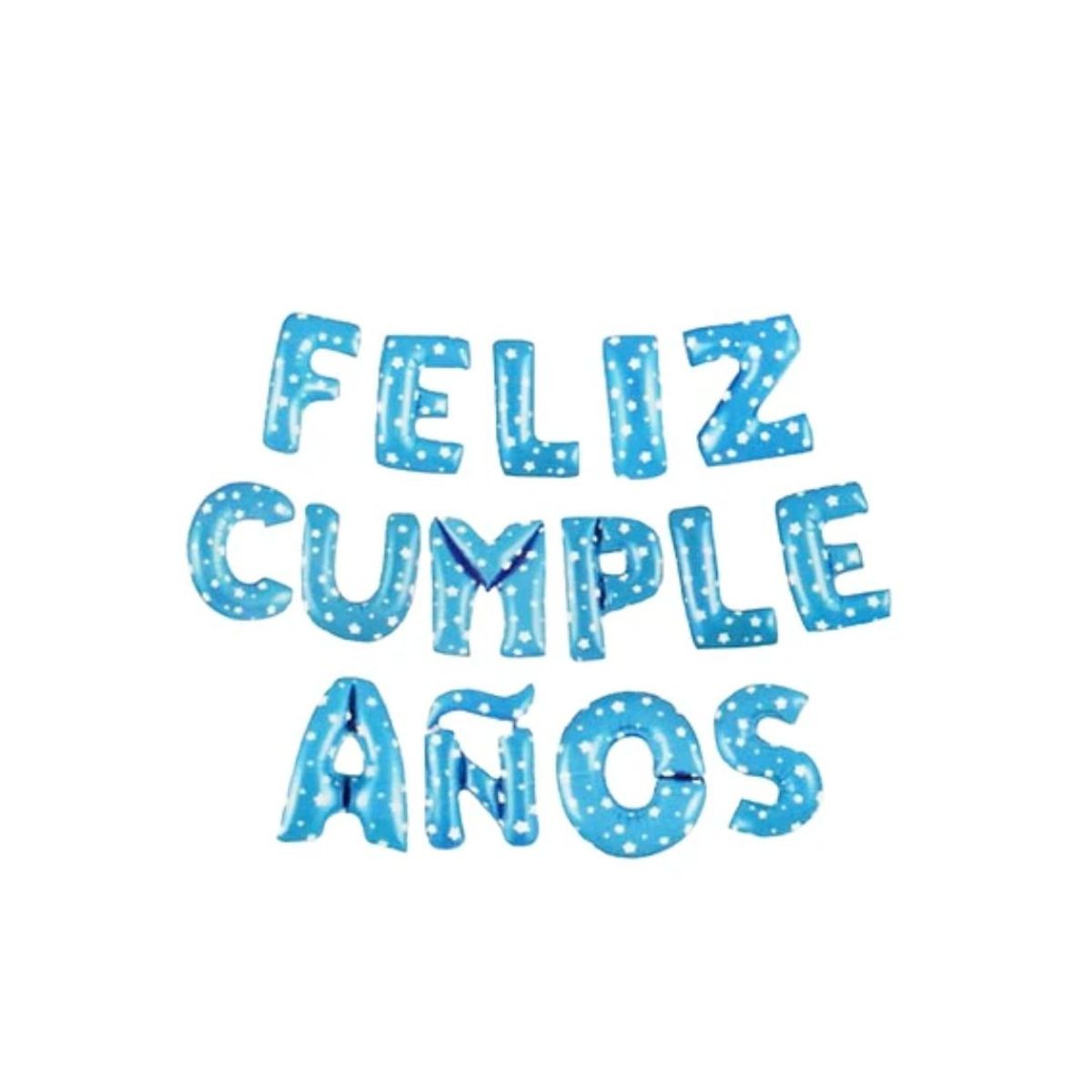 GENERICO - Globo Letras Feliz Cumpleaños Azul 16 Pulgadas