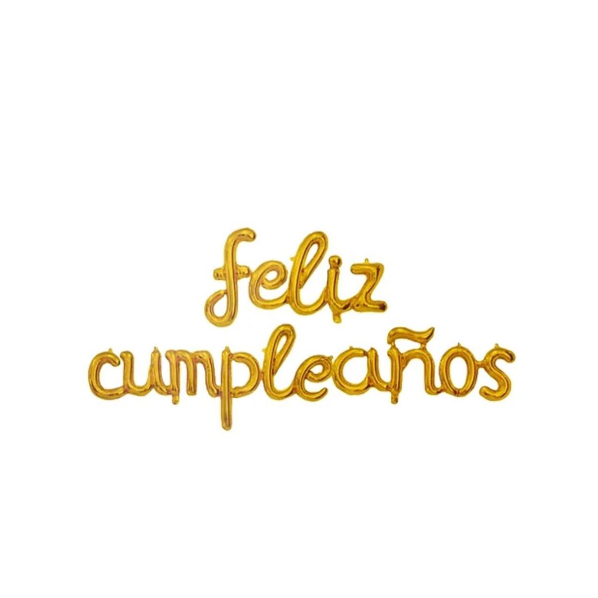 GENERICO - Globo Feliz Cumpleaños Dorado 16 Pulgadas 1set