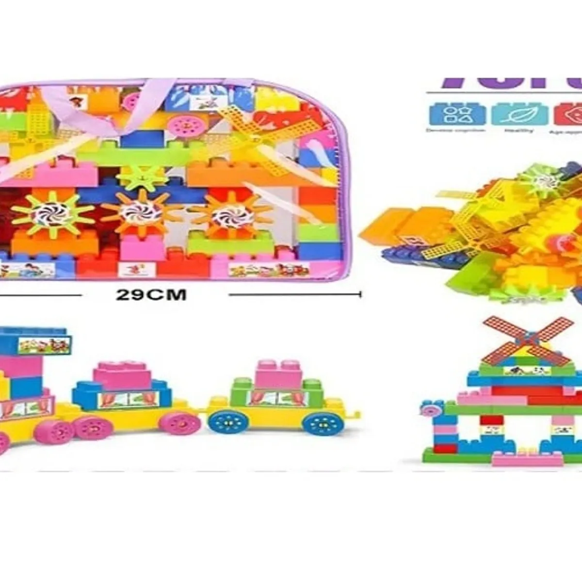 GENERICO - Juego bloques tipo lego 79unds para niños