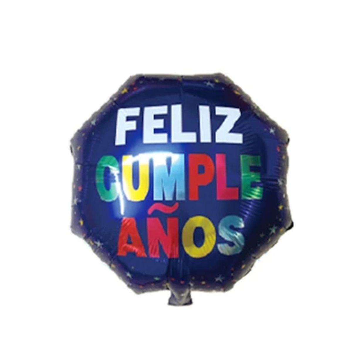 GENERICO - Globo Metálico Octogonal Azul Feliz Cumpleaños 45Cm