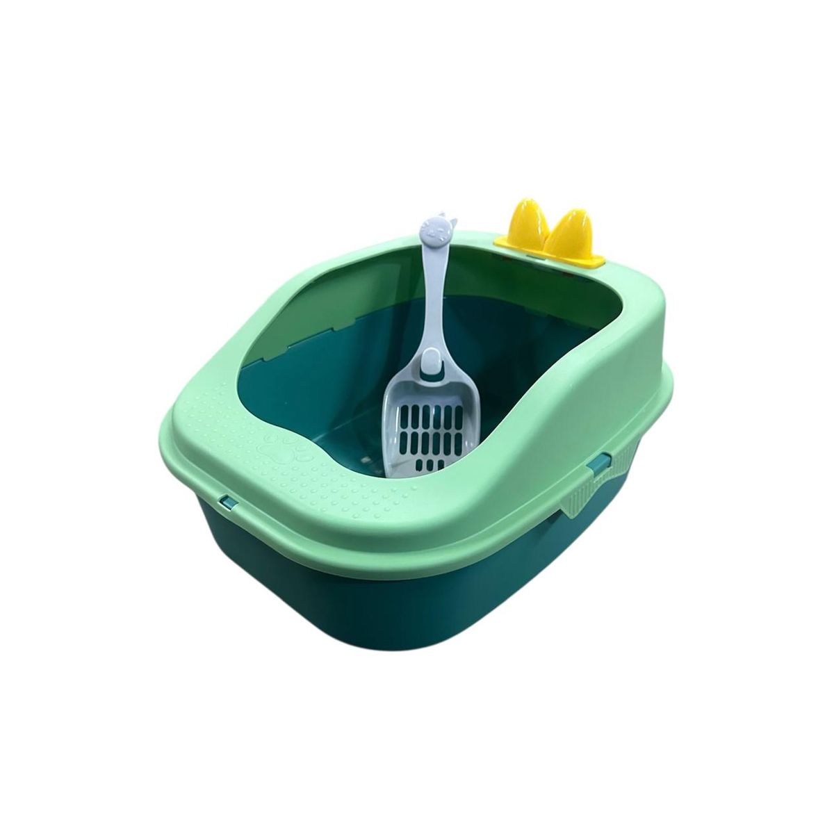 GENERICO - Arenero Para Gatos Mascotas Verde