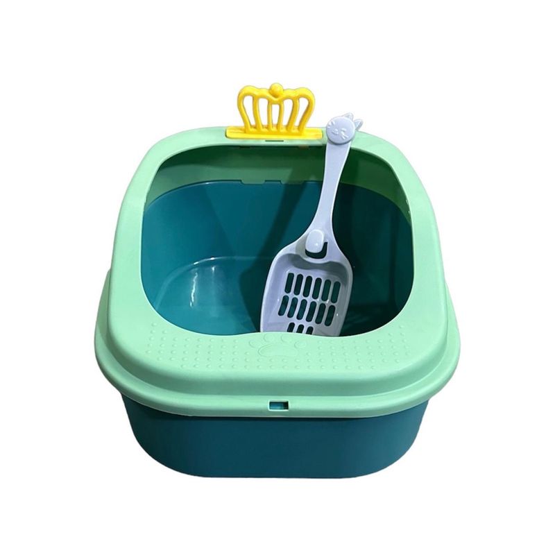 GENERICO - Arenero Para Gatos Mascotas Verde