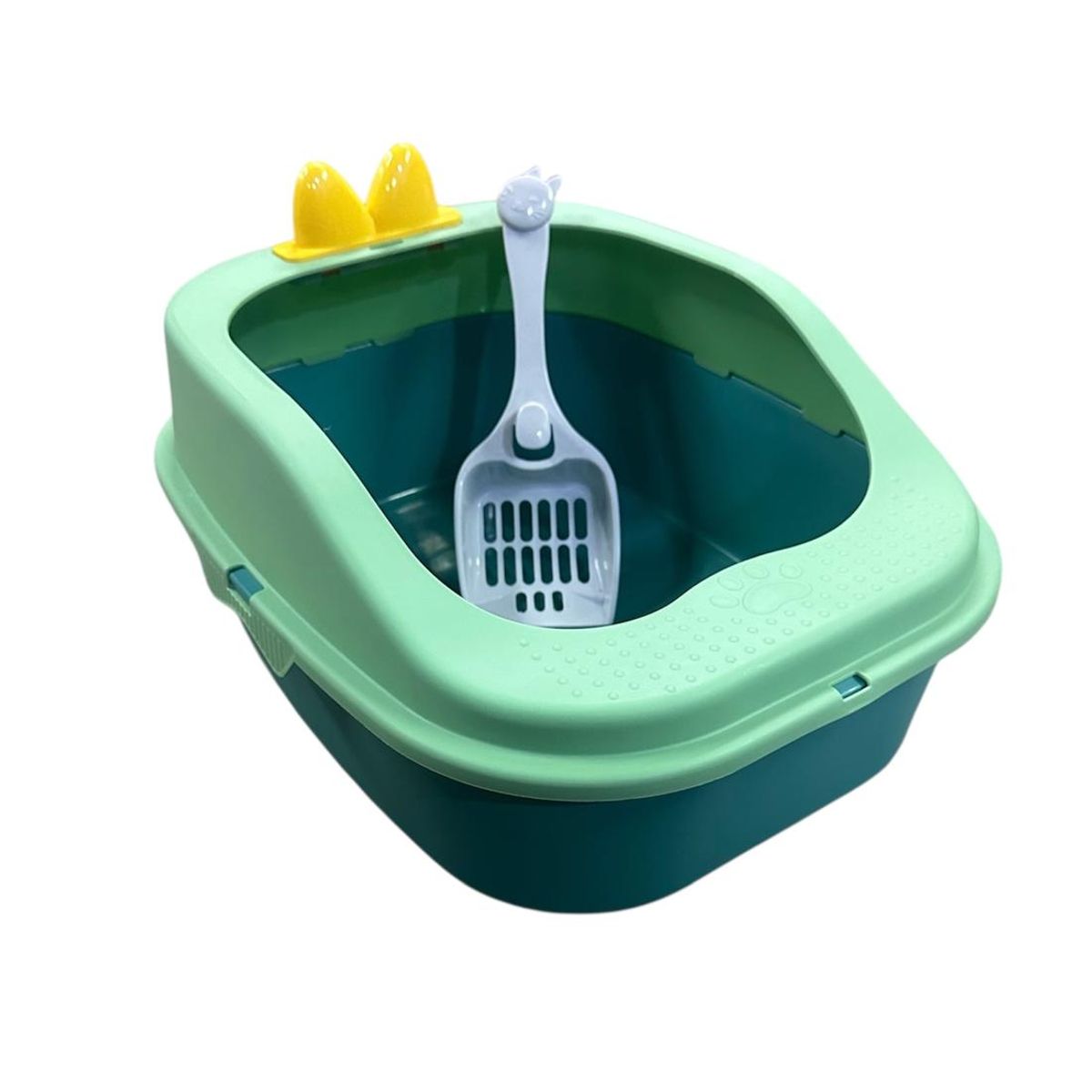 GENERICO - Arenero Para Gatos Mascotas Verde