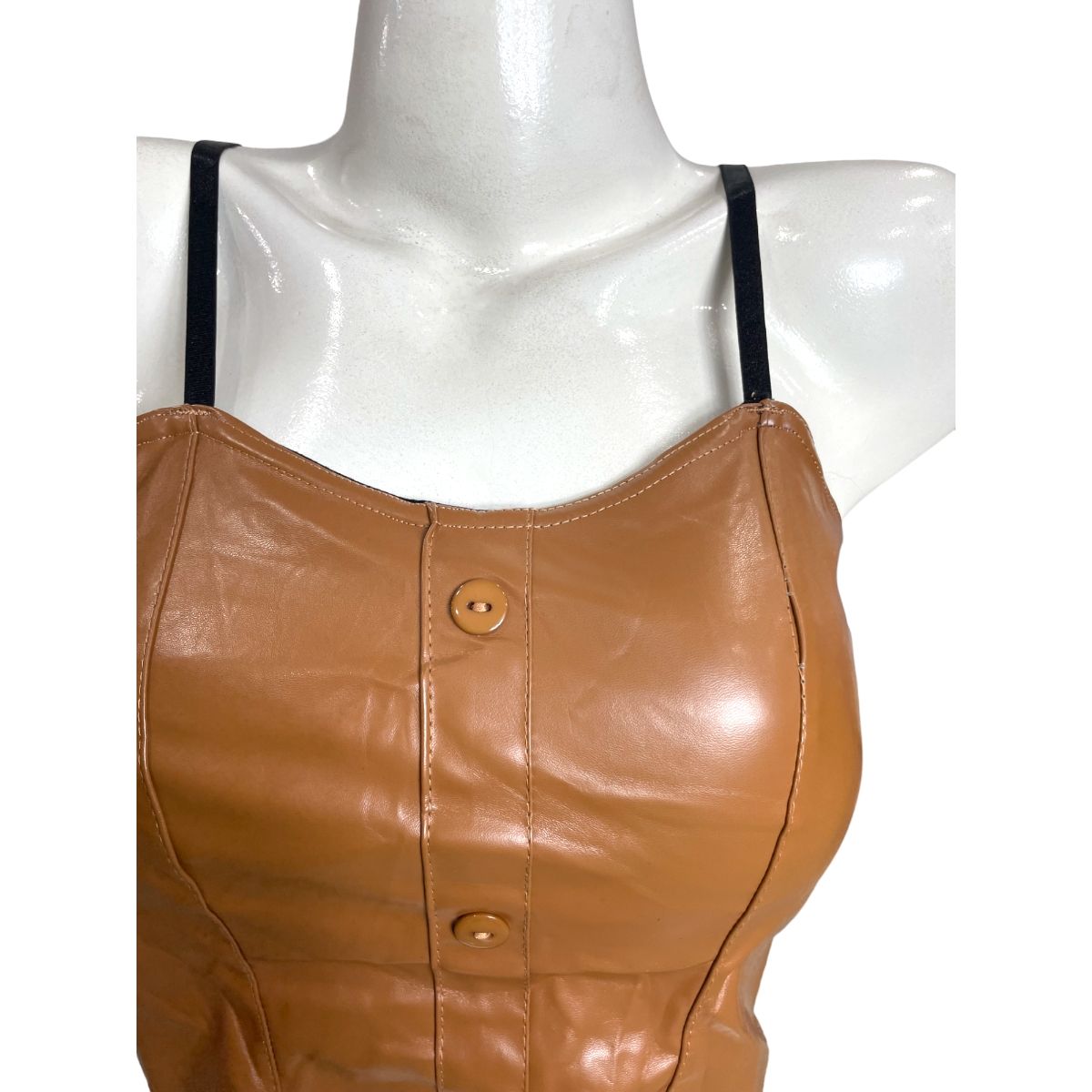 MEDIA LUNA - Crop Top Diseño Kitty con Botones Delanteros