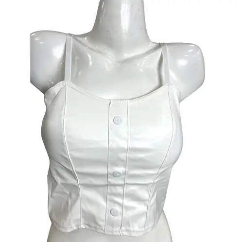 MEDIA LUNA - Crop Top Diseño Kitty con Botones Delanteros