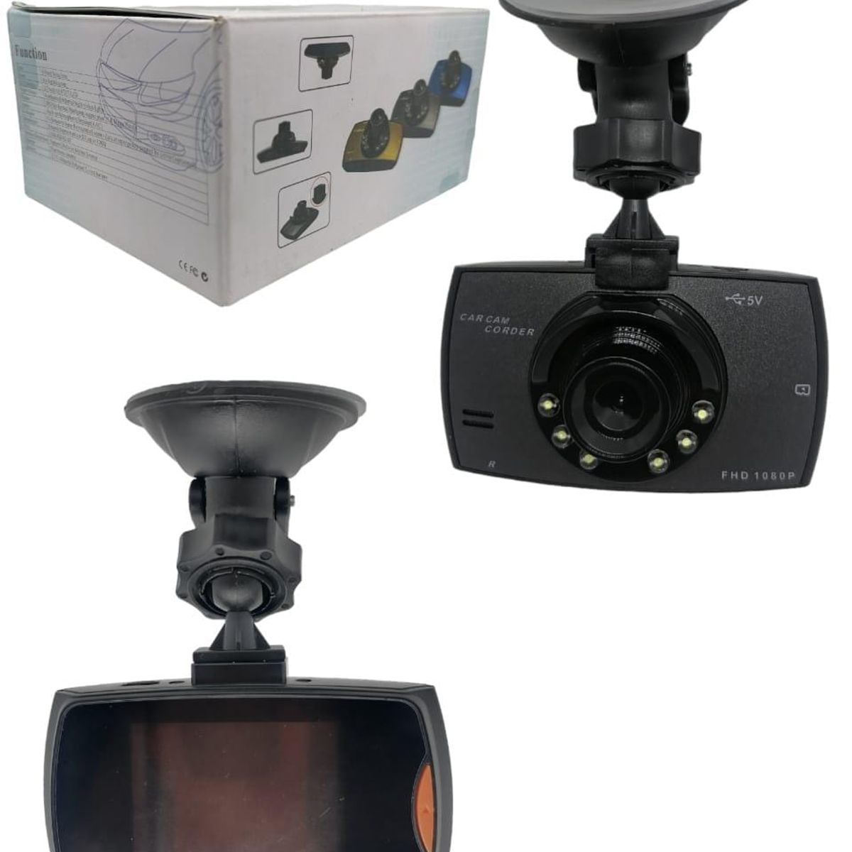 GENERICO - Cámara para Automóvil Seguridad Dash Cam Full HD 1080p