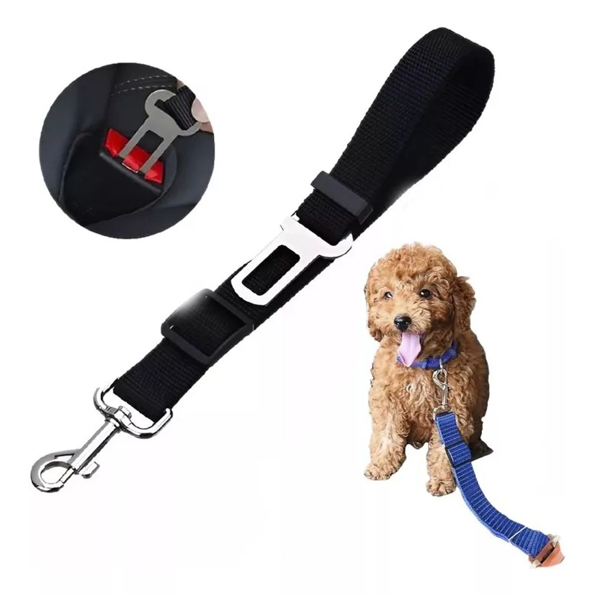 GENERICO - Cinturón De Seguridad Auto Perro Correa Cinturón Gatos