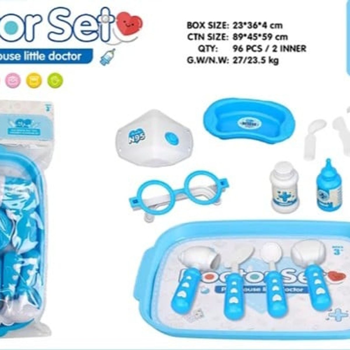 GENERICO - Set juguete de doctor para niños