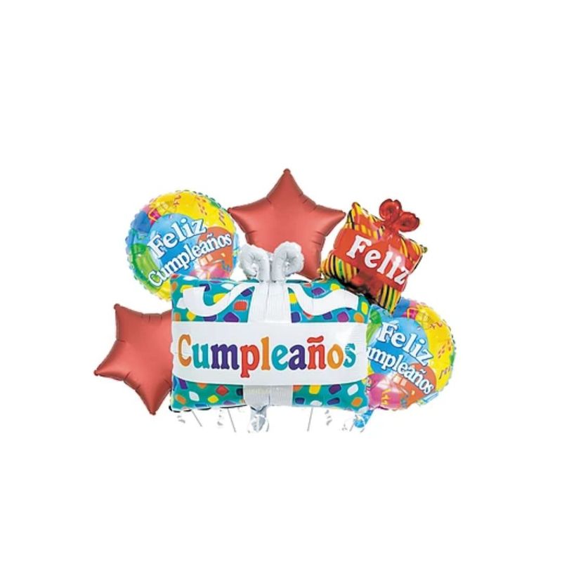 GENERICO - Set De Globos Feliz Cumpleaños 5pcs