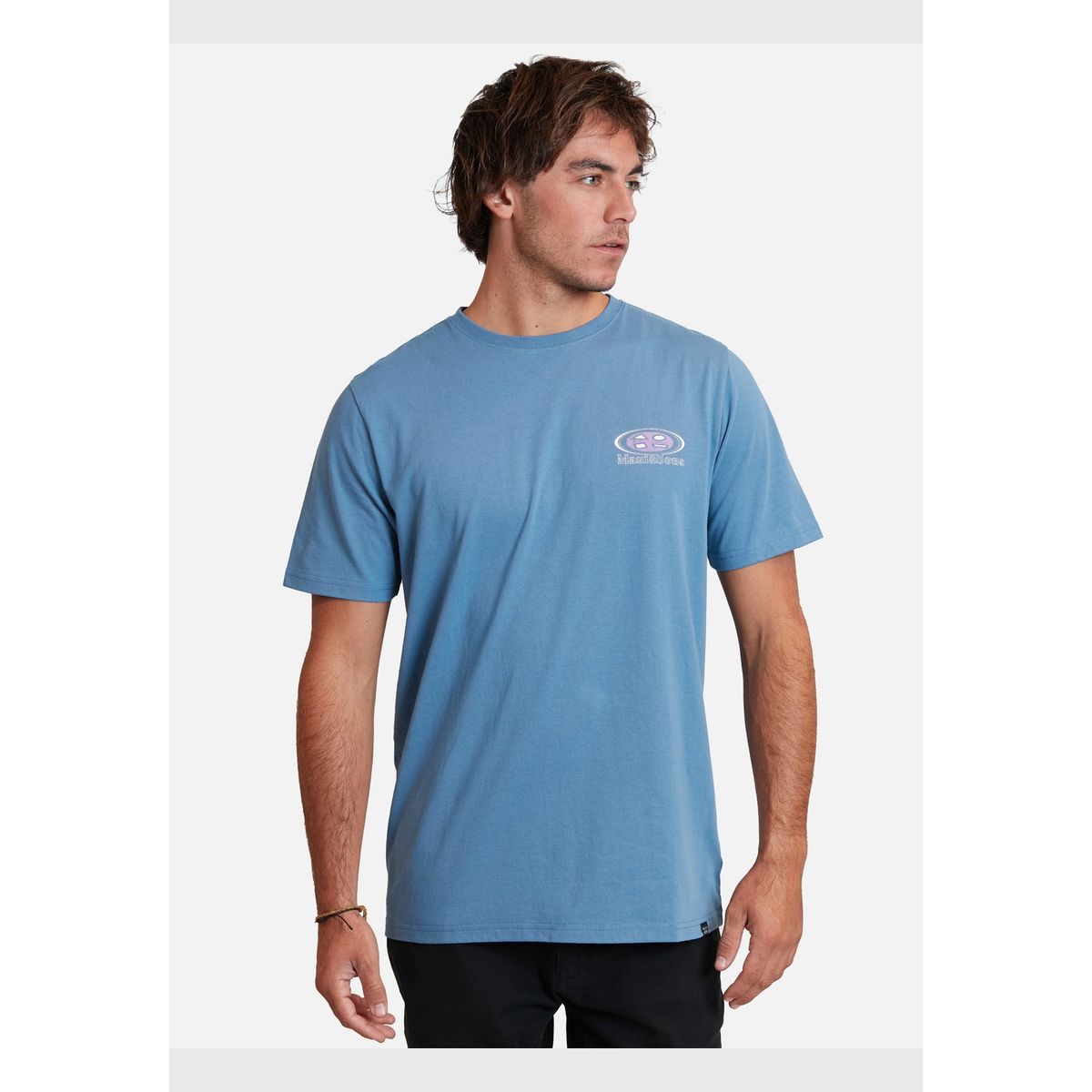 MAUI AND SONS - Polera retro logo tees Celeste Hombre Maui And Sons