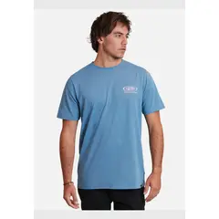 MAUI AND SONS - Polera retro logo tees Celeste Hombre