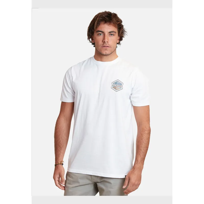 MAUI AND SONS - Polera surf and skate company ss tees Blanco Hombre Maui And Sons