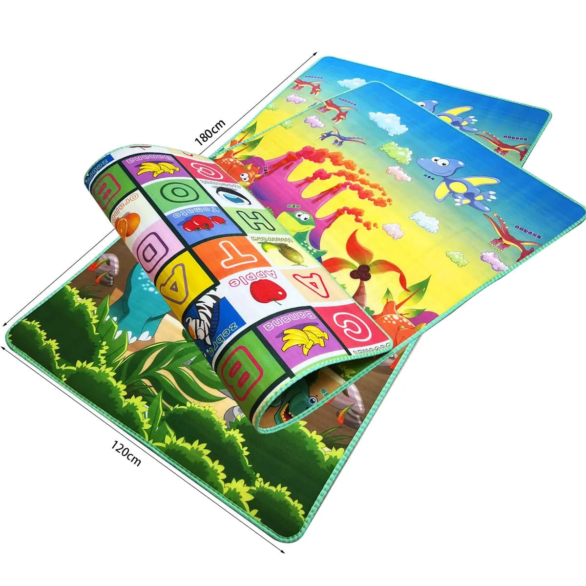 GENERICO - Alfombra Para Bebe Diseño Y Abc 120X180X05CM