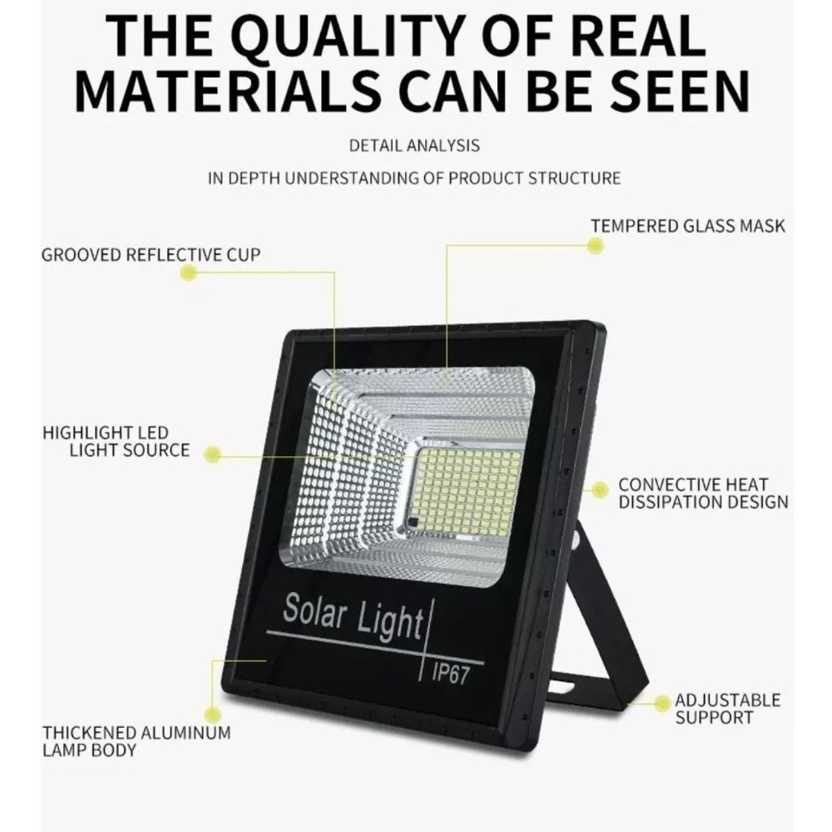 GENERICO - Foco Reflector Solar Interior Y Exterior 300w