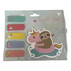 GENERICO - Set De Notas Perezoso Unicornio Kawaii