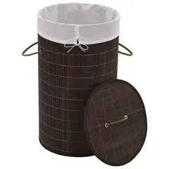 GENERICO - Cesto Canasto Ropa Sucia Bambu Organizador Bambú 60cm