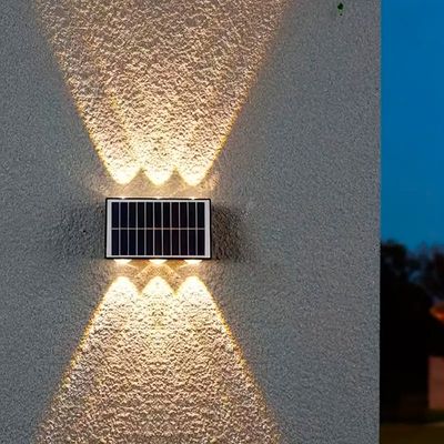 Imagen 2 del producto Aplique Solar Muro Exterior Diseño Moderno Luz Cálida 6 Leds