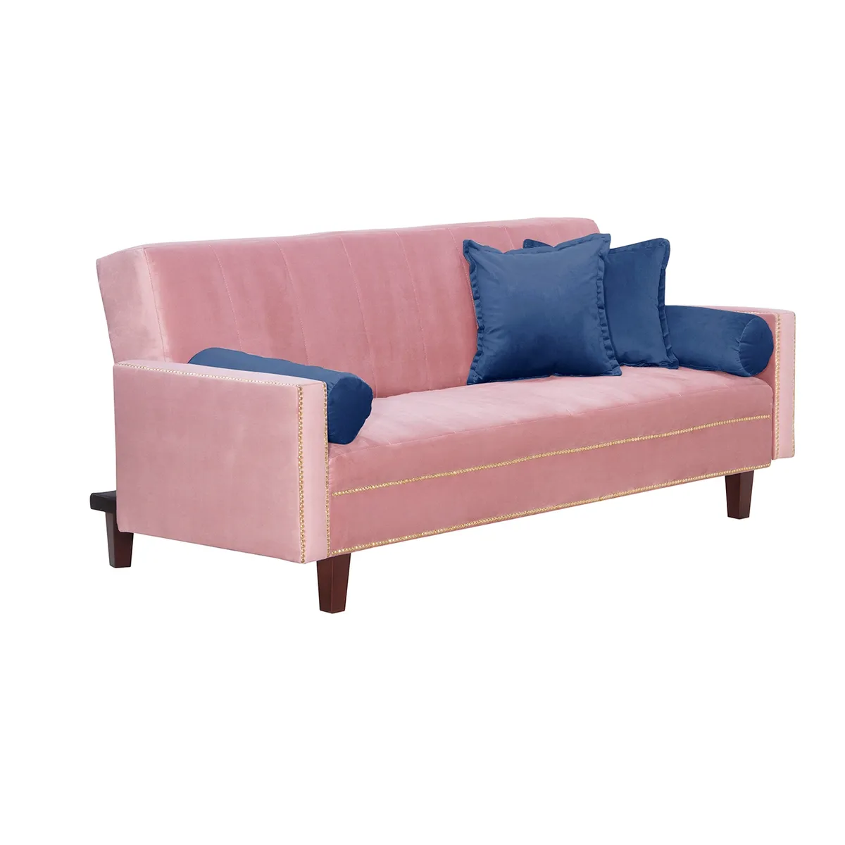 GENERICO - Futon Sofa Cama Vanguardia 200 x110 Rosa - Azul