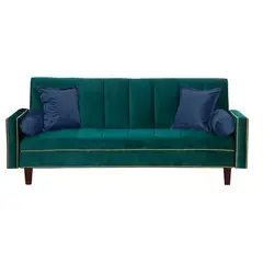 GENERICO - Futon Sofa Cama Vanguardia 200 x110 Verde - Azul