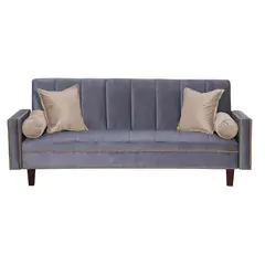 GENERICO - Futon Sofa Cama Vanguardia 200 x110 Gris - Beige
