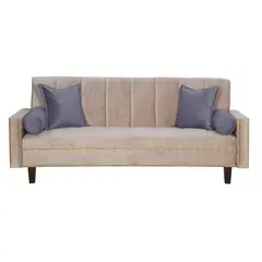 GENERICO - Futon Sofa Cama Vanguardia 200 x110 Beige - Gris