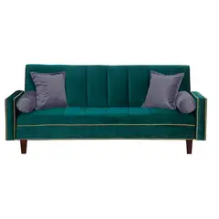 GENERICO - Futon Sofa Cama Vanguardia 200 x110 Verde - Gris