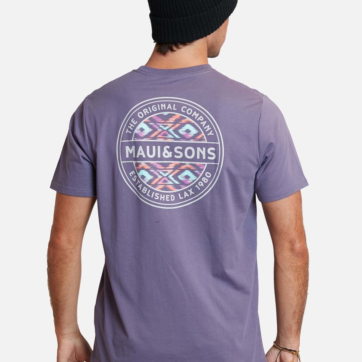 MAUI AND SONS - Polera art etnica desing ss tees Morado Hombre Maui And Sons