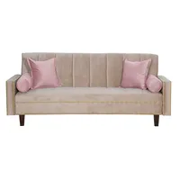 Futon Sofa Cama Vanguardia 200 x110 Beige - Rosa