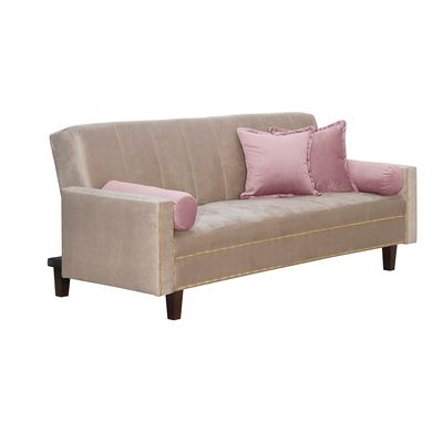 Imagen 2 del producto Futon Sofa Cama Vanguardia 200 x110 Beige - Rosa