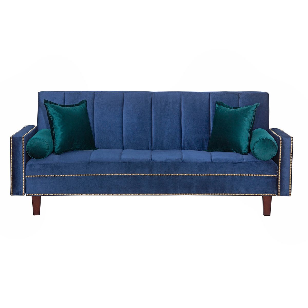 BLACK FACTORY - Futon Sofa Cama Vanguardia 200 x110 Azul - Verde