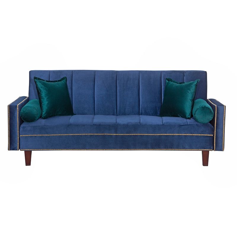 GENERICO - Futon Sofa Cama Vanguardia 200 x110 Azul - Verde