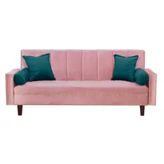 GENERICO - Futon Sofa Cama Vanguardia 200 x110 Rosa - Verde