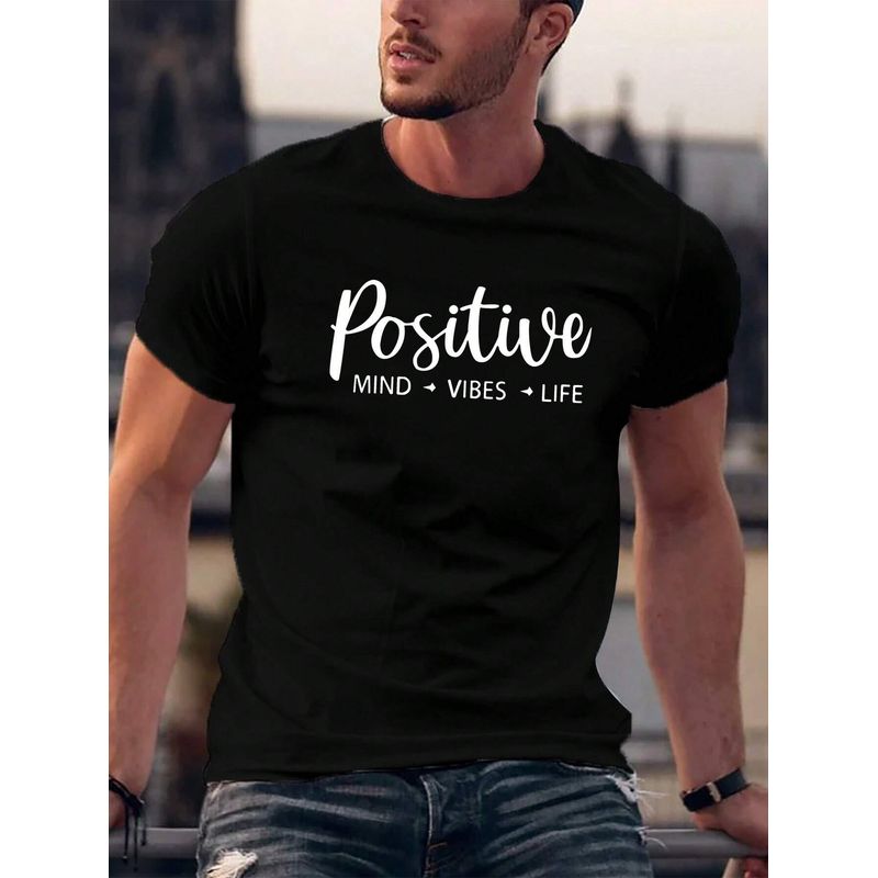 ROLY - Polera Negra Hombre Positive