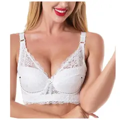 EDWINAYY - Microfibra Con Encaje Sostén Flores Mujer Sostenes