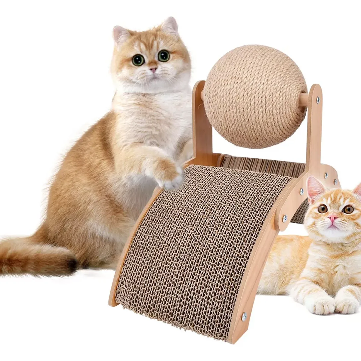 AIZO - Rascador Y Juguete Para Gatos Arco Y Bola Vertical