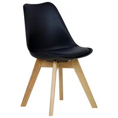 GENERICO - Pack 6 Sillas Tulip Negro