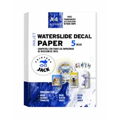 GENERICO - Papel Waterslide Decal Transparente Inkjet