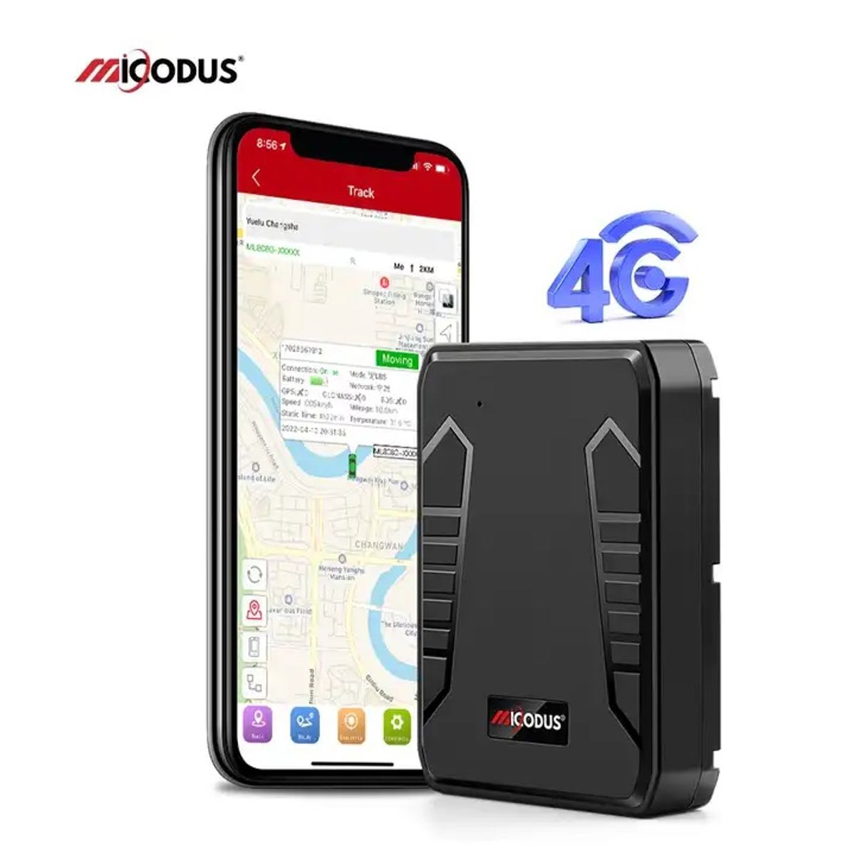 GENERICO - Localizador GPS 4G Micodus ML808G 4G 1000mAh más Configuración y Sim