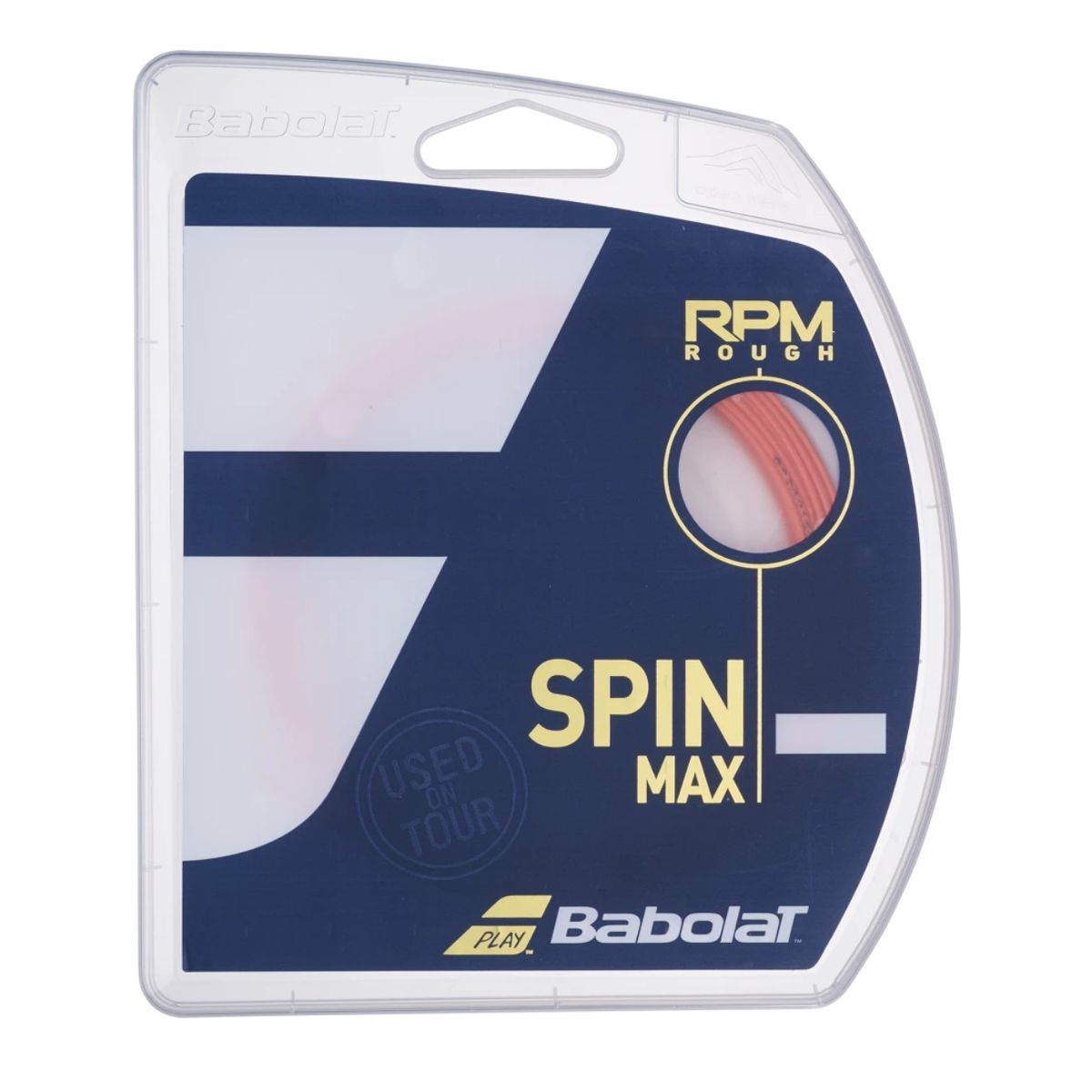 BABOLAT - Cuerda Babolat Rpm Rough Rojo Fluor 1.25 - 12m