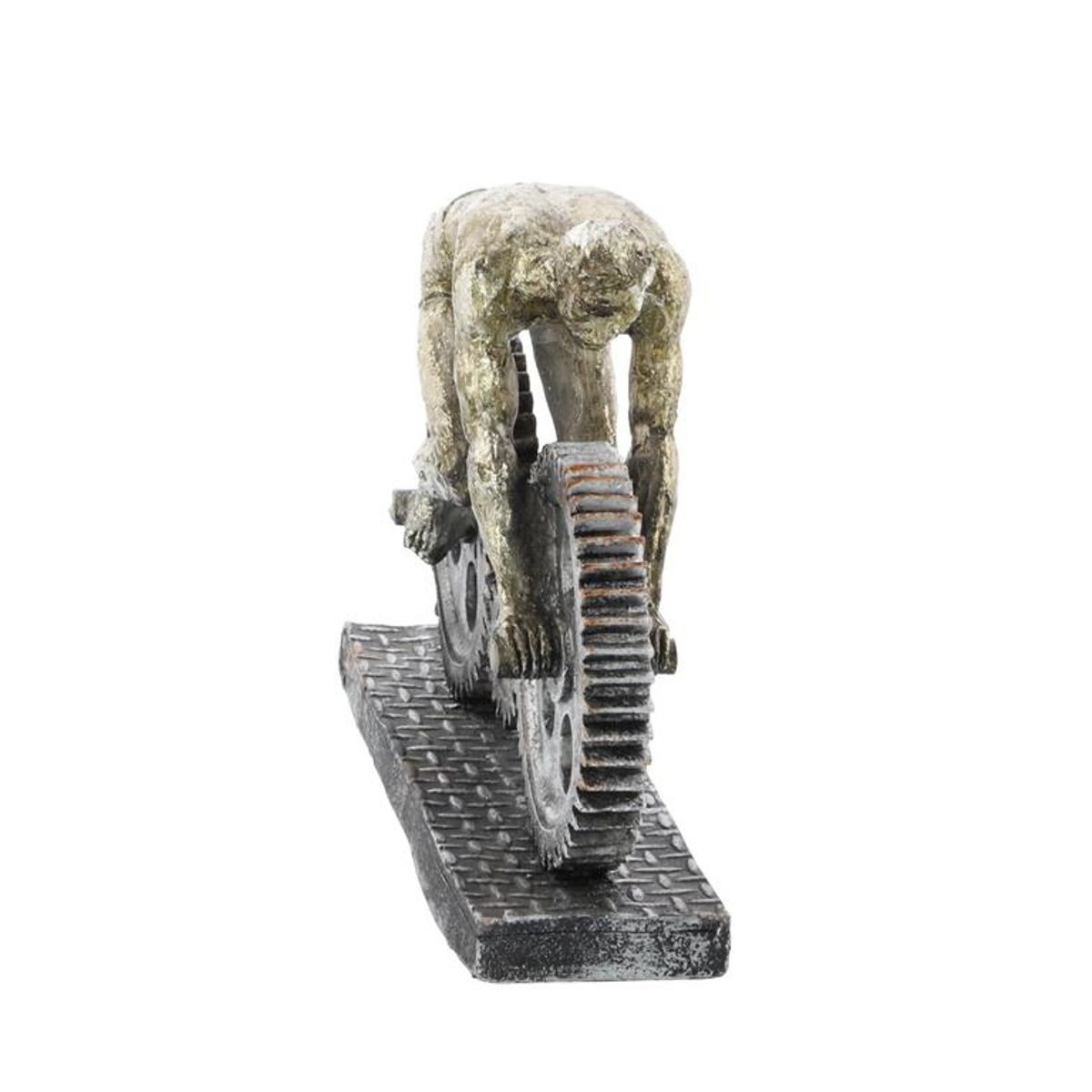 MSA MUEBLES SANTA ANA - ESCULTURA DE PERSONA EN MOTO