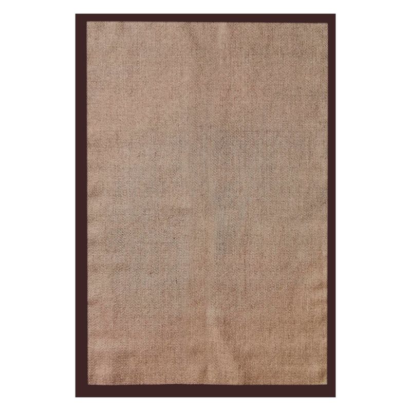 CONSORCIO PERSA - Alfombra de Fibra natural Sisal, Amazona con borde 2.40 x 1.70 mts.