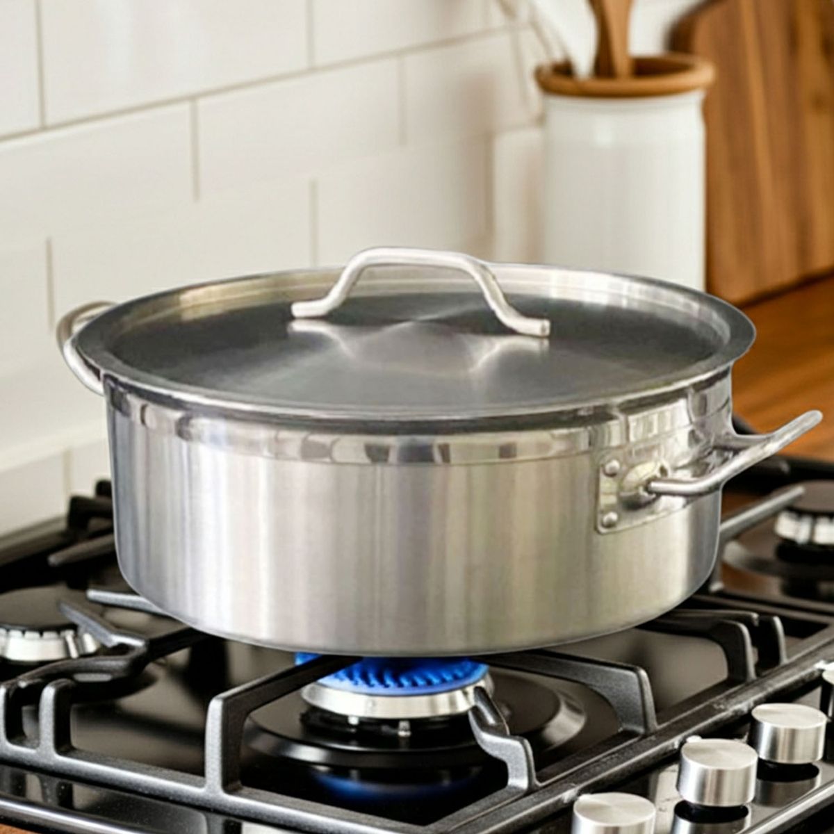 GENERICO - CACEROLA BAJA A INOX 32 CM 10L