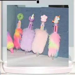 GENERICO - Bolígrafo Peludo Kawaii Diseño Surtidos