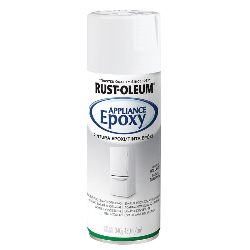 RUST OLEUM - Esmalte epoxi aerosol para electrodomésticos blanco brillante