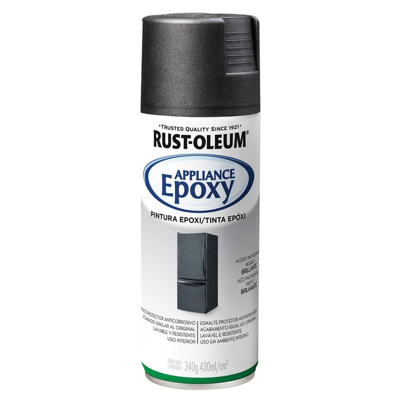 RUST OLEUM - Esmalte epoxi aerosol para electrodomésticos acero inoxidable brillante